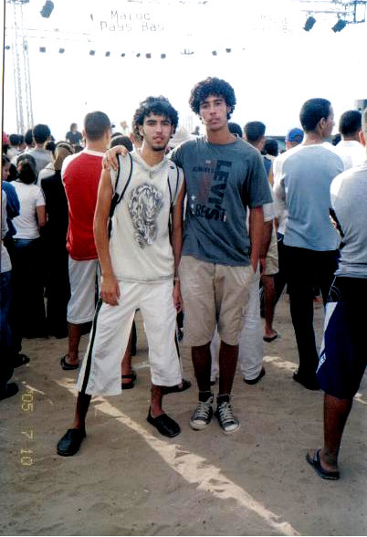 moi et abdo en soir� du kasba (du pays bas )