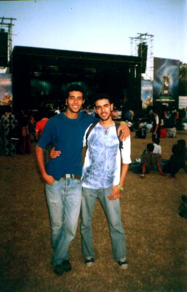 moi  et abdel  au  boulevarde